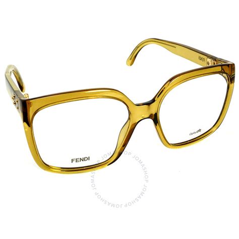 Fendi Demo Square Ladies Eyeglasses FF 0420 